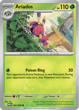 002/088 Ariados (Perfect Order) Pokémon card (English)