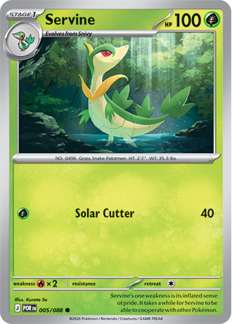 005/088 Servine (Perfect Order) Pokémon card (English)
