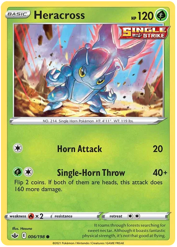 006/198 Heracross (Chilling Reign) Pokémon Card (English)