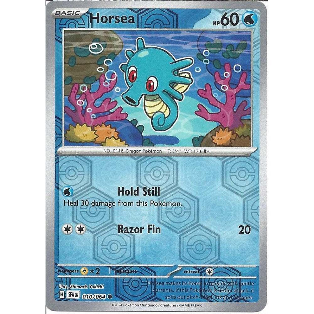 010/064 Horsea (Reverse Holo) - Shrouded Fable - Pokemon card (English)
