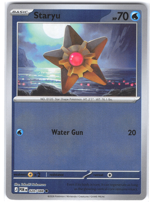 020/088 Staryu (Reverse Holo) (Perfect Order) Pokémon card (English)