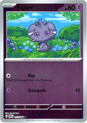 033/088 Espurr (Reverse Holo) (Perfect Order) Pokémon card (English)
