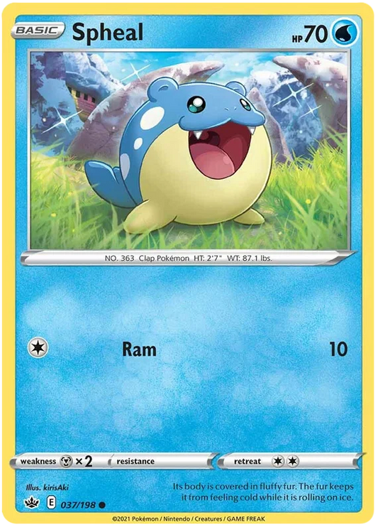 037/198 Spheal (Chilling Reign) Pokémon card (English)