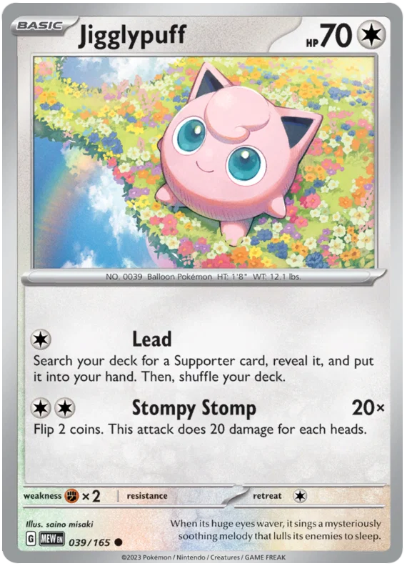 039/165 Jigglypuff - Pokémon 151 - Pokémon card (English)