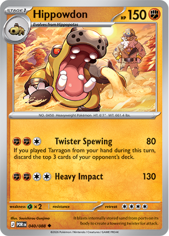 040/088 Hippowdon (Perfect Order) Pokémon card (English)