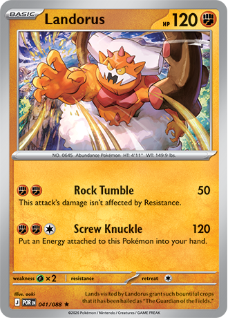 041/088 Landorus (Rare/Holo) (Perfect Order) Pokémon card (English)