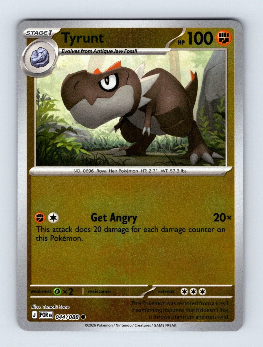 044/088 Tyrunt (Reverse Holo) (Perfect Order) Pokémon card (English)