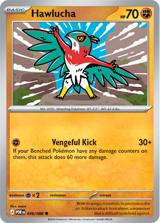 046/088 Hawlucha (Perfect Order) Pokémon card (English)