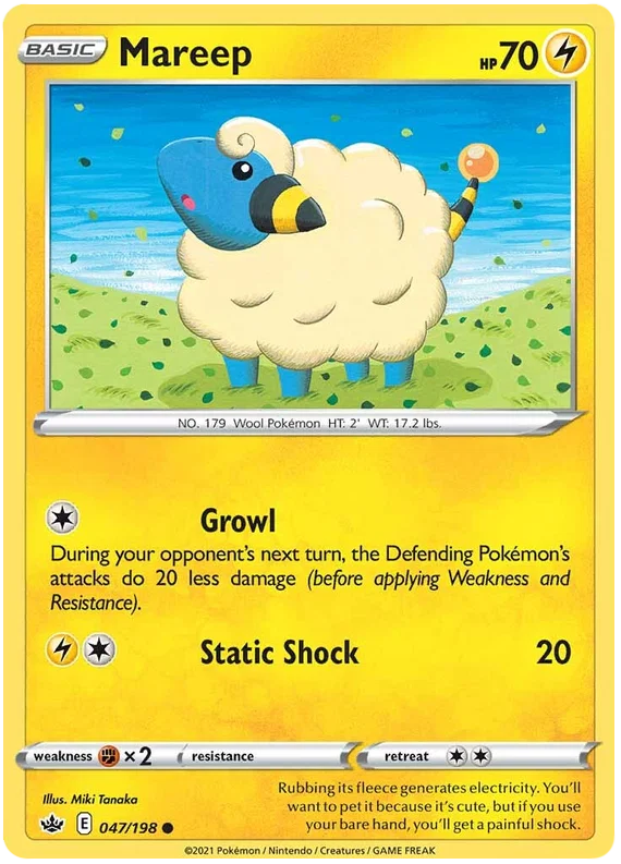 047/198 Mareep (Chilling Reign) Pokémon card (English)