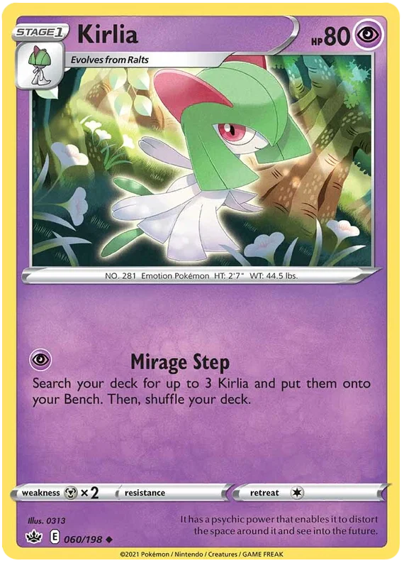 060/198 Kirlia (Chilling Reign) Pokémon card (English)