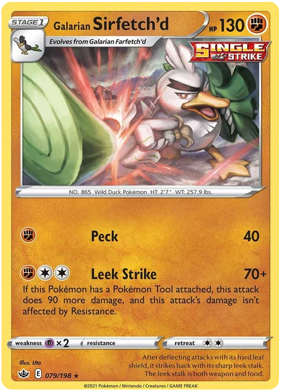 079/198 Galarian Sirfetch'd (Rare) (Chilling Reign) Pokémon card (English)