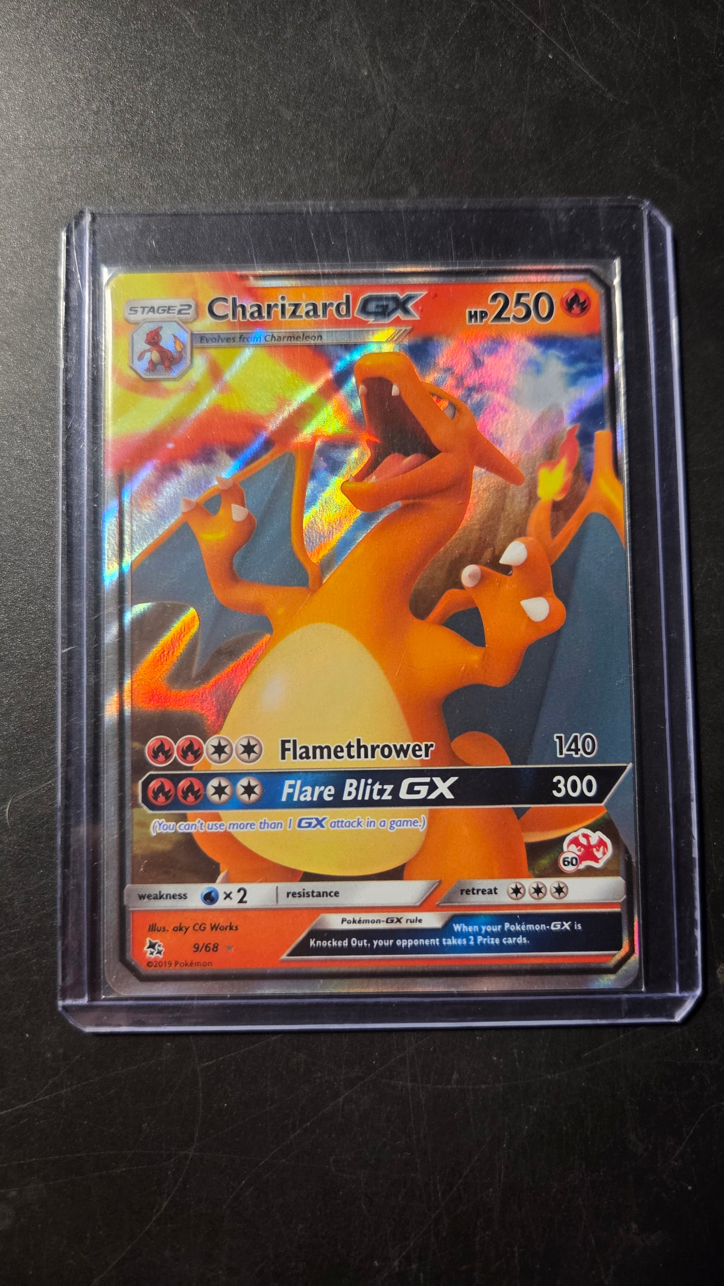 09/68 Charizard GX (Hidden Fates) Pokémon card (English)