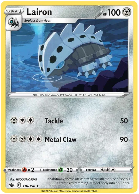 110/198 Lairon (Chilling Reign) Pokémon card (English)