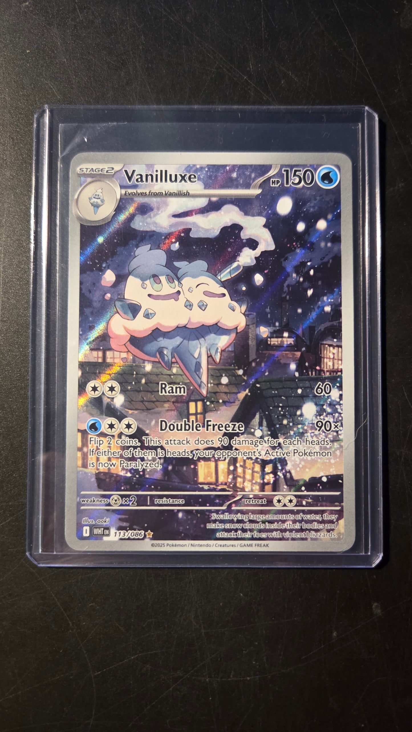 113/086 Vanilluxe (Illustration Rare) (White Flare) Pokémon cards (English)