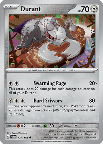 129/182 Durant / Basic / Uncommon (Paradox Rift) English card