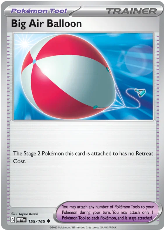 155/165 Big Air Balloon (Pokémon 151) Pokémon card (English)
