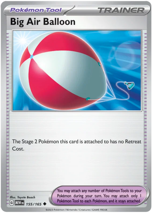 155/165 Big Air Balloon (Pokémon 151) Pokémon card (English)