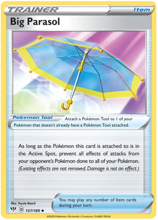157/189 Big Parasol (Item) (Darkness Ablaze) Pokemon card (English)