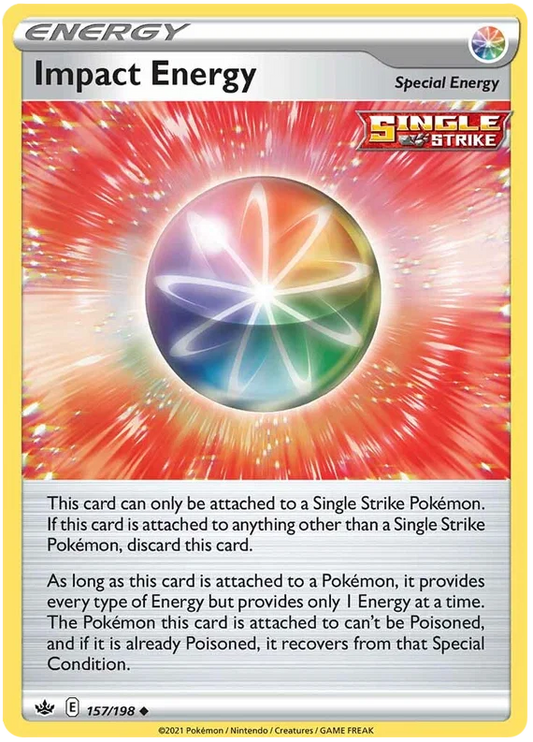 157/198 Impact Energy (Special Energy) (Chilling Reign) Pokémon card (English)