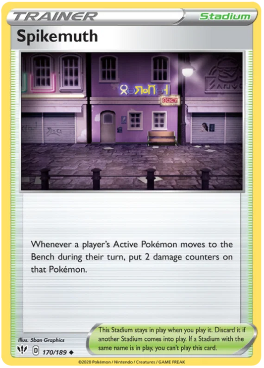 170/189 Spikemuth (Darkness Ablaze) Pokémon card (English)