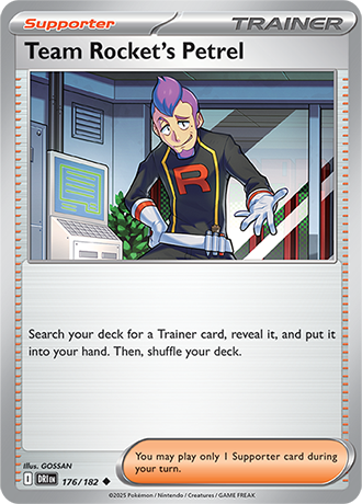 176/182 Team Rocket's Petrel - Destined Rivals - Pokemon card (English)