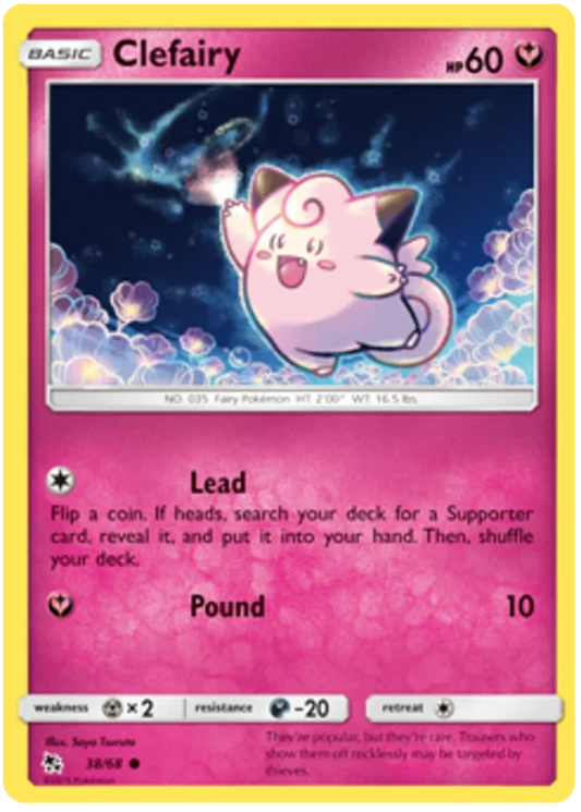 38/68 Clefairy (Hidden Fates) Pokémon card (English)