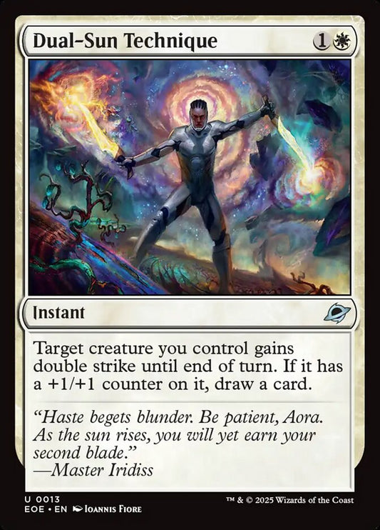 Magic the gathering (Plains) Dual-Sun Technique #0013 - Edge of Eternities - MTG Card (English) Uncommon